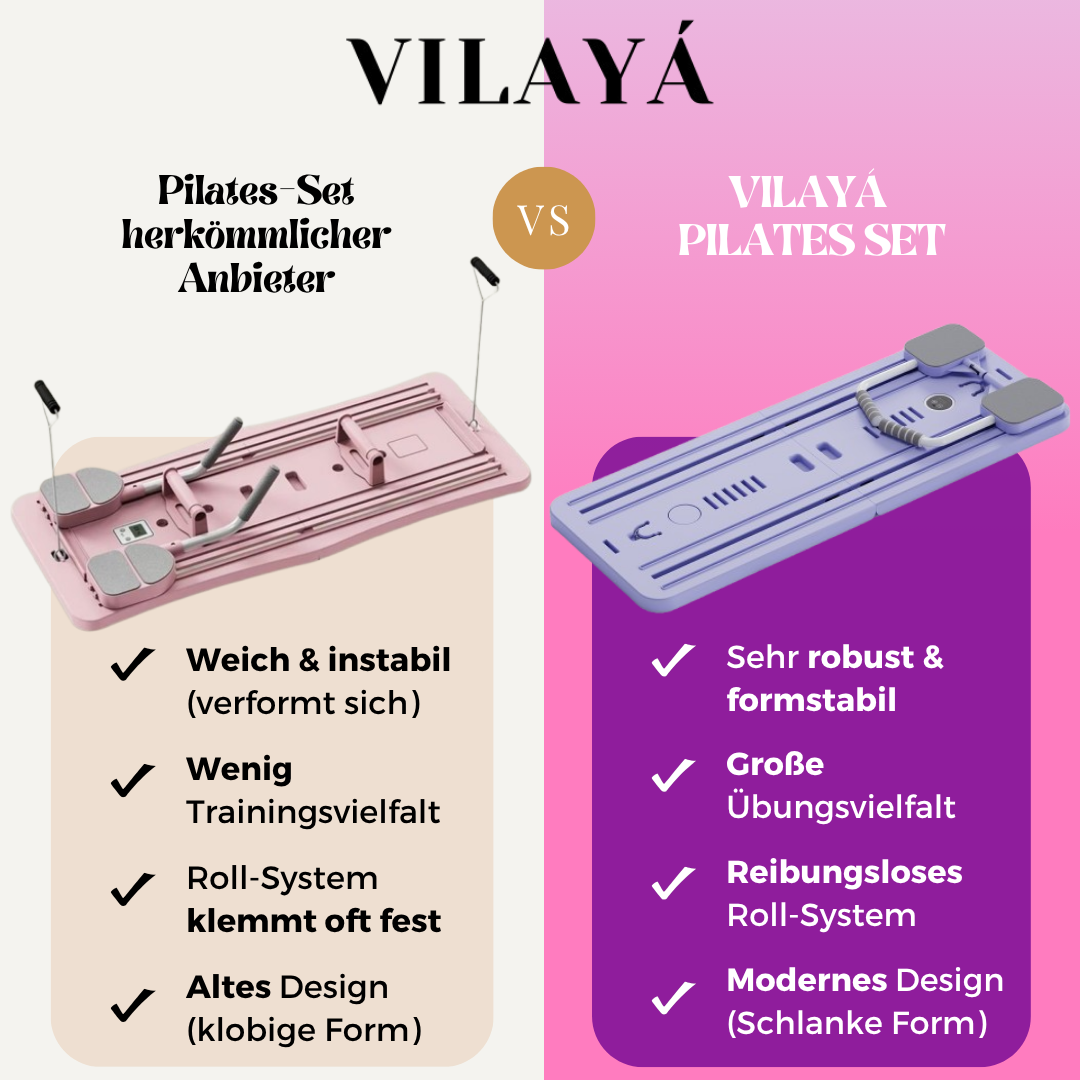 Vilaya Pilates Homeworkout Set Vergleich
